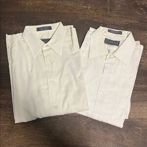CLOTHING LOT: 60s/70s VINTAGE EATON MENS SHIRTS SZ US 15.5